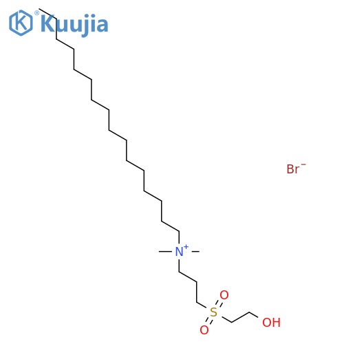 1-Hexadecanaminium, N-[3-[(2-hydroxyethyl)sulfonyl]propyl]-N,N-dimethyl-, bromide structure