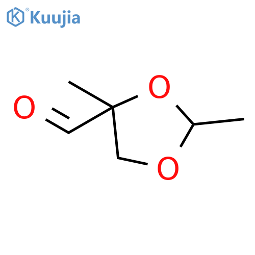 1,3-Dioxolane-4-carboxaldehyde, 2,4-dimethyl- structure