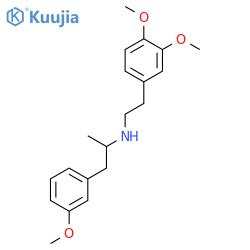 Benzeneethanamine, 3,4-dimethoxy-N-[2-(3-methoxyphenyl)-1-methylethyl]- structure