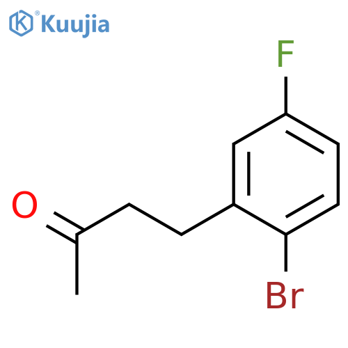 4-(2-bromo-5-fluorophenyl)butan-2-one structure