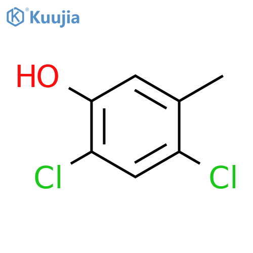 2,4-dichloro-5-methylphenol structure
