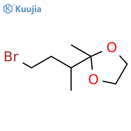 1,3-Dioxolane, 2-(3-bromo-1-methylpropyl)-2-methyl- structure