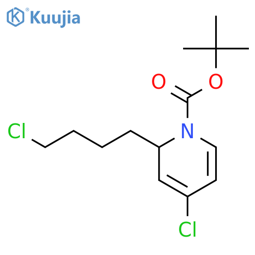 1(2H)-Pyridinecarboxylic acid, 4-chloro-2-(4-chlorobutyl)-, 1,1-dimethylethyl ester structure
