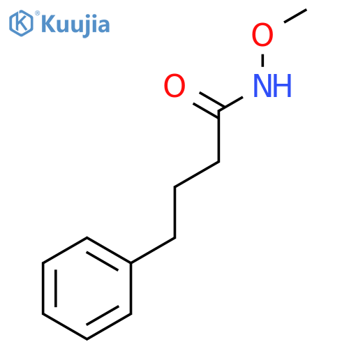 Benzenebutanamide, N-methoxy- structure