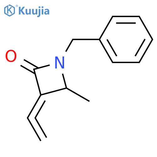 2-Azetidinone, 3-ethenylidene-4-methyl-1-(phenylmethyl)-, (±)- structure
