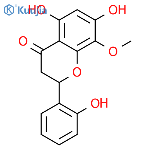 (S)-5,7-Dihydroxy-2-(2-hydroxyphenyl)-8-methoxychroman-4-one structure