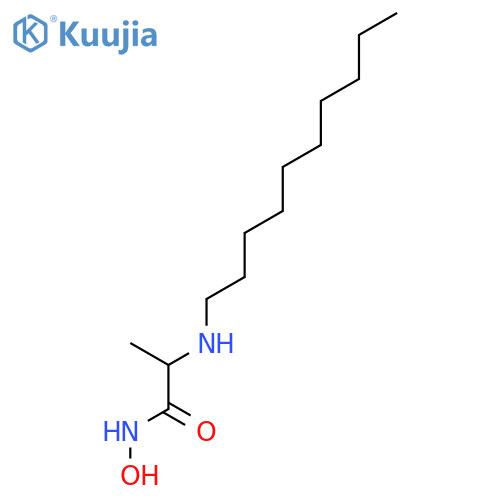 Propanamide, 2-(decylamino)-N-hydroxy- structure