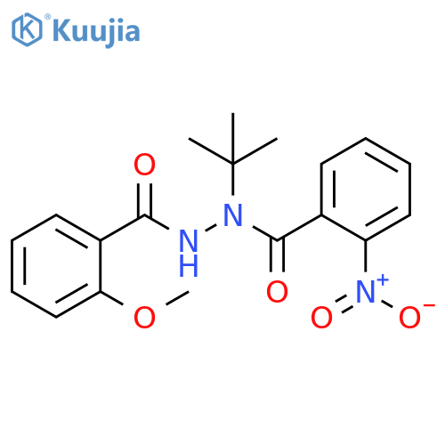 Benzoic acid, 2-methoxy-, 2-(1,1-dimethylethyl)-2-(2-nitrobenzoyl)hydrazide structure