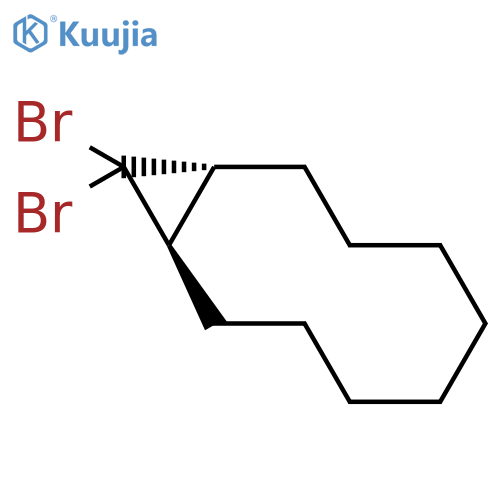 Bicyclo[8.1.0]undecane, 11,11-dibromo-, (1R*,10R*)- structure