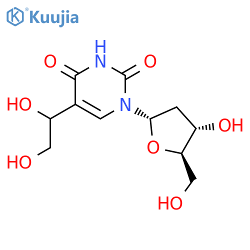 Uridine, 2'-deoxy-5-(1,2-dihydroxyethyl)-, (S)- structure