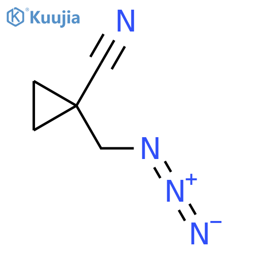 1-(Azidomethyl)cyclopropane-1-carbonitrile structure