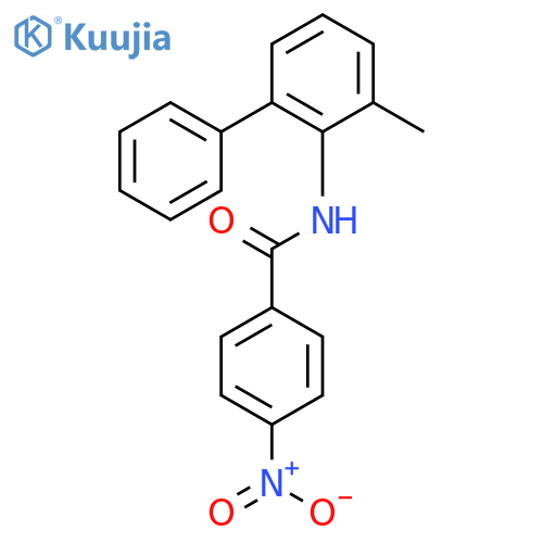 Benzamide, N-(3-methyl[1,1'-biphenyl]-2-yl)-4-nitro- structure