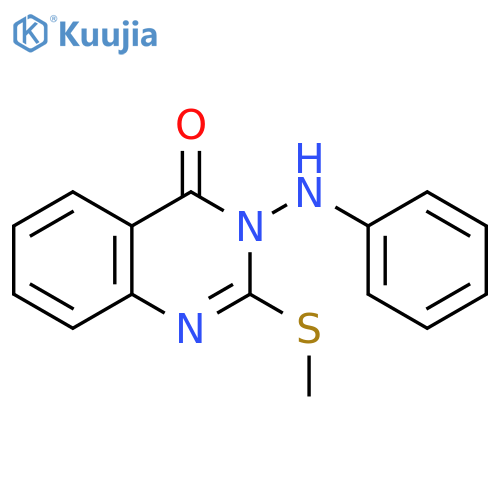 4(3H)-Quinazolinone, 2-(methylthio)-3-(phenylamino)- structure