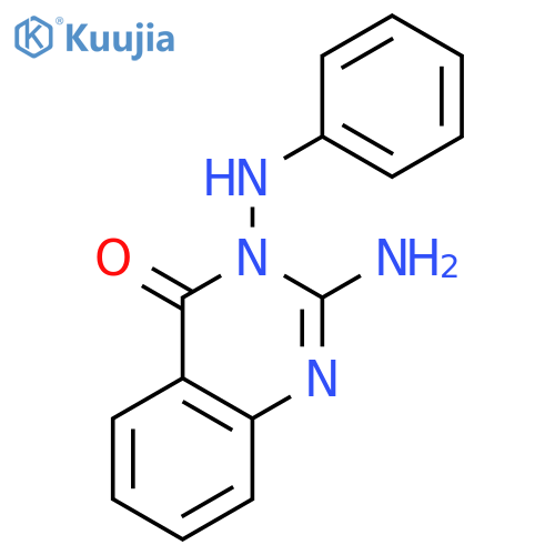 4(3H)-Quinazolinone, 2-amino-3-(phenylamino)- structure