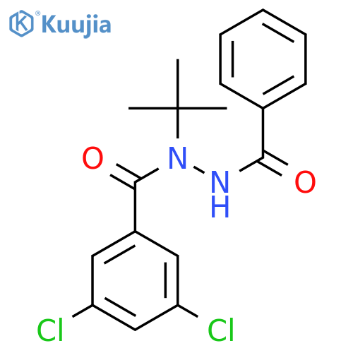 Benzoic acid, 3,5-dichloro-, 2-benzoyl-1-(1,1-dimethylethyl)hydrazide structure