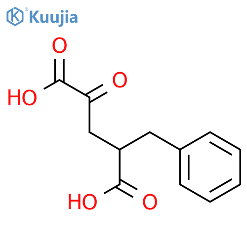 Pentanedioic acid, 2-oxo-4-(phenylmethyl)- structure