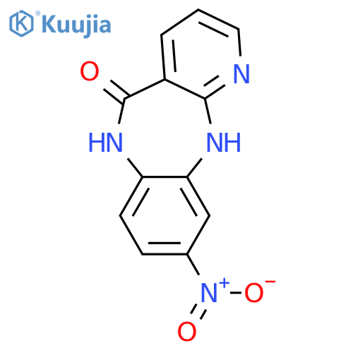 5H-Pyrido[2,3-b][1,5]benzodiazepin-5-one, 6,11-dihydro-9-nitro- structure