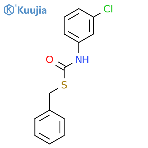 Carbamothioic acid, (3-chlorophenyl)-, S-(phenylmethyl) ester structure
