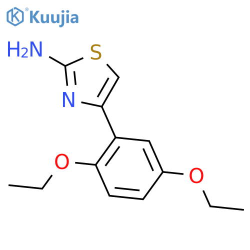 4-(2,5-Diethoxyphenyl)-1,3-thiazol-2-amine structure