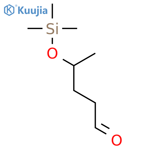 Pentanal, 4-[(trimethylsilyl)oxy]-, (±)- structure