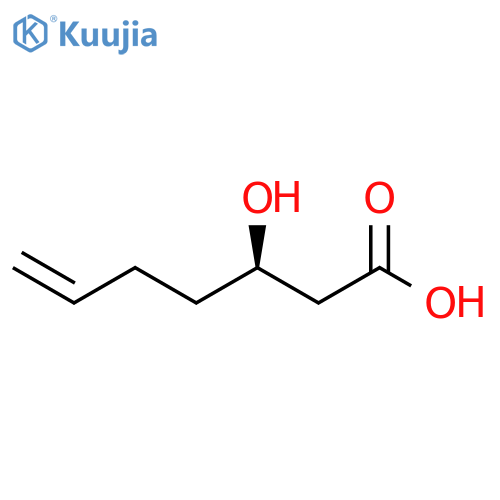 6-Heptenoic acid, 3-hydroxy-, (3R)- structure