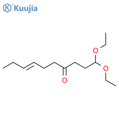 1,1-diethoxydec-7-en-4-one structure