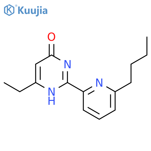 4(1H)-Pyrimidinone, 2-(6-butyl-2-pyridinyl)-6-ethyl- structure