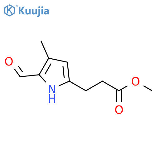 5-formyl-4-methyl-1H-Pyrrole-2-propanoic acid methyl ester structure