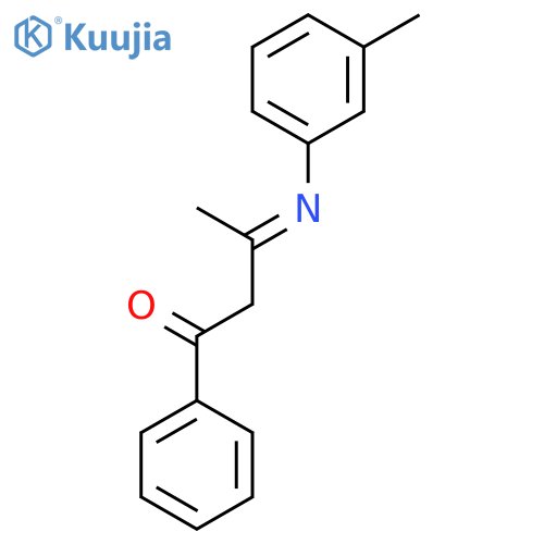 3-(3-methylphenyl)imino-1-phenylbutan-1-one structure