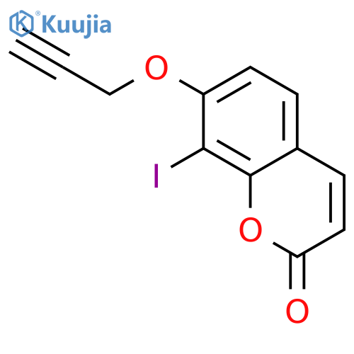8-iodo-7-prop-2-ynoxychromen-2-one structure