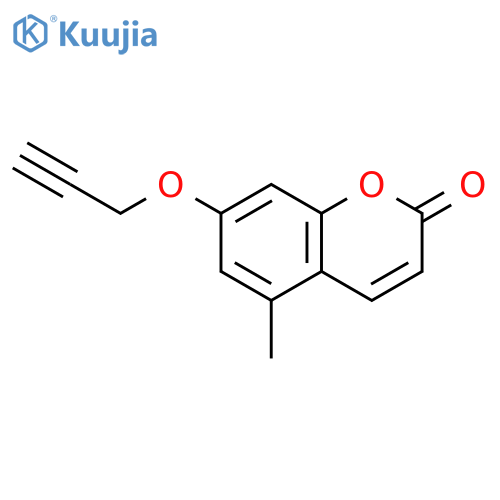 2H-1-Benzopyran-2-one, 5-methyl-7-(2-propyn-1-yloxy)- structure