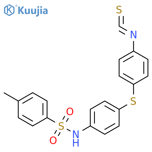 Benzenesulfonamide, N-[4-[(4-isothiocyanatophenyl)thio]phenyl]-4-methyl- structure