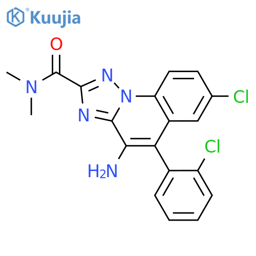 [1,2,4]Triazolo[1,5-a]quinoline-2-carboxamide, 4-amino-7-chloro-5-(2-chlorophenyl)-N,N-dimethyl- structure