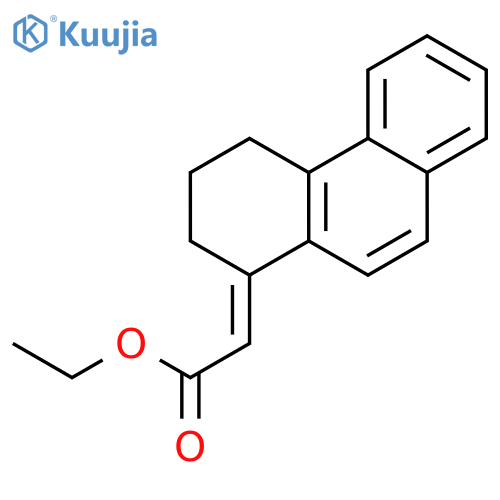 ethyl 2-(3,4-dihydro-2H-phenanthren-1-ylidene)acetate structure