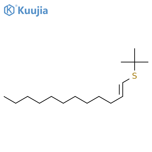 1-Dodecene, 1-[(1,1-dimethylethyl)thio]-, (E)- structure