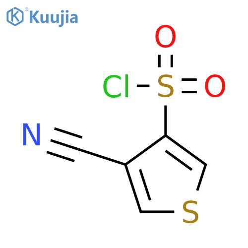 3-Thiophenesulfonyl chloride, 4-cyano- structure