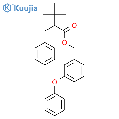 Benzenepropanoic acid, a-(1,1-dimethylethyl)-,(3-phenoxyphenyl)methyl ester structure