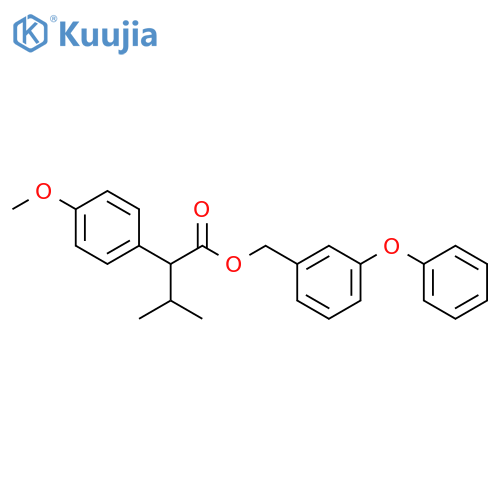Benzeneacetic acid,4-methoxy-a-(1-methylethyl)-,(3-phenoxyphenyl)methyl ester structure