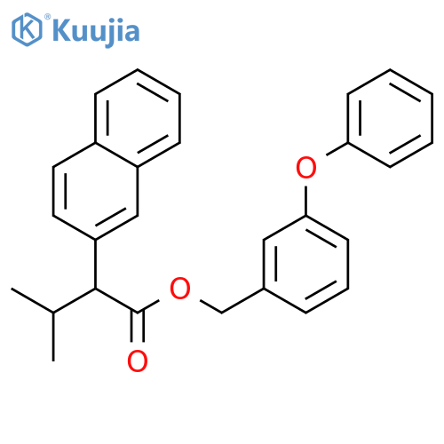 3-phenoxybenzyl 3-methyl-2-(naphthalen-2-yl)butanoate structure