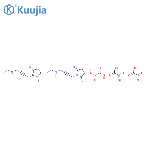 1-{4-[ethyl(methyl)amino]but-2-yn-1-yl}-5-methylpyrrolidin-2-one ethanedioate (2:3) structure