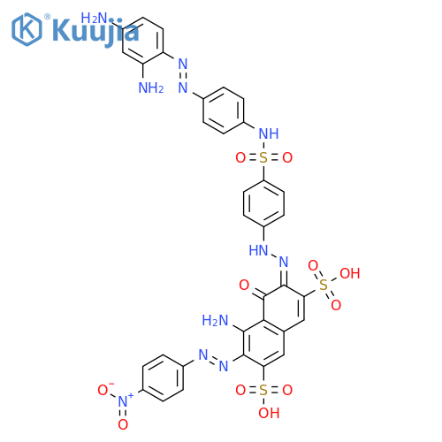 2,7-Naphthalenedisulfonicacid,4-amino-6-[2-[4-[[[4-[2-(2,4-diaminophenyl)diazenyl]phenyl]amino]sulfonyl]phenyl]diazenyl]-5-hydroxy-3-[2-(4-nitrophenyl)diazenyl]-,potassium sodium salt (1:?:?) structure