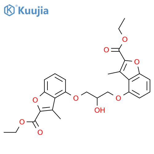 2-Benzofurancarboxylicacid, 4,4'-[(2-hydroxy-1,3-propanediyl)bis(oxy)]bis[3-methyl-, diethyl ester(9CI) structure