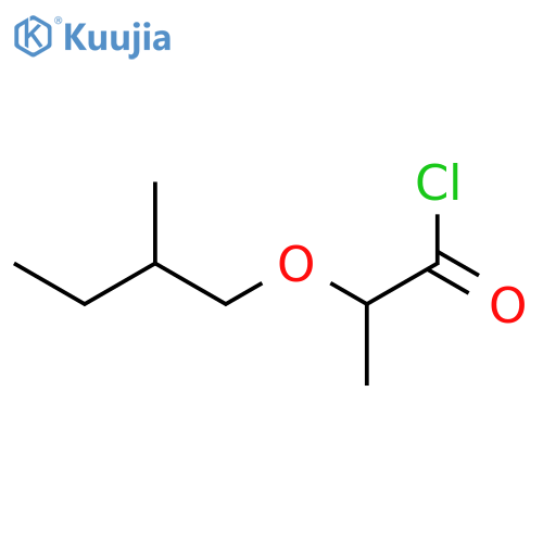 Propanoyl chloride, 2-(2-methylbutoxy)- structure