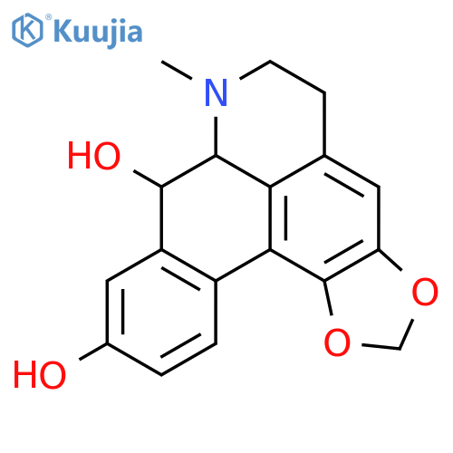 5H-Benzo[g]-1,3-benzodioxolo[6,5,4-de]quinoline-8,10-diol,6,7,7a,8-tetrahydro-7-methyl-, (7aS,8S)- (9CI) structure