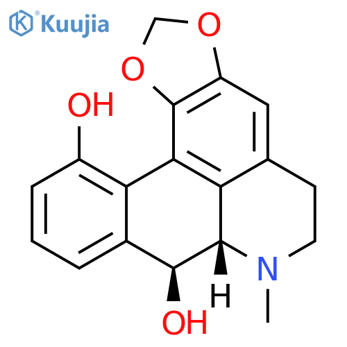 5H-Benzo[g]-1,3-benzodioxolo[6,5,4-de]quinoline-8,12-diol,6,7,7a,8-tetrahydro-7-methyl-, (7aS,8S)- (9CI) structure