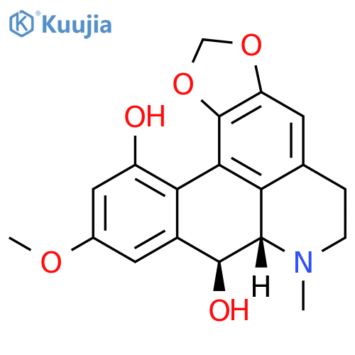 5H-Benzo[g]-1,3-benzodioxolo[6,5,4-de]quinoline-8,12-diol,6,7,7a,8-tetrahydro-10-methoxy-7-methyl-, (7aS,8S)- (9CI) structure