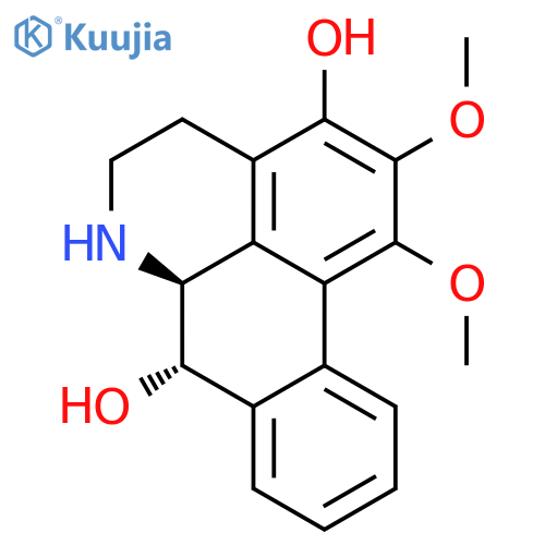 4H-Dibenzo[de,g]quinoline-3,7-diol,5,6,6a,7-tetrahydro-1,2-dimethoxy-, (6aS,7S)- structure