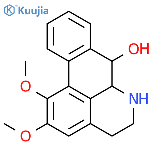(6aS,7S)-1,2-dimethoxy-5,6,6a,7-tetrahydro-4H-dibenzo[de,g]quinolin-7-ol structure