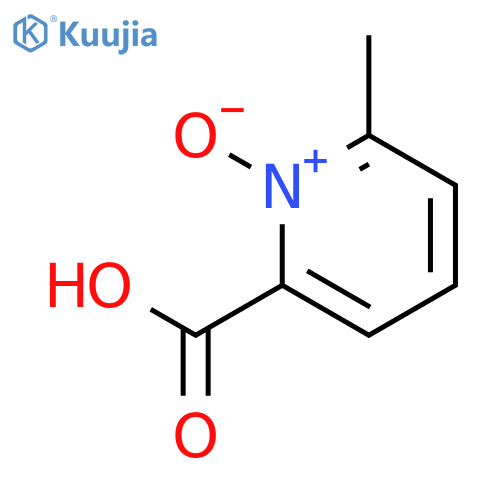 2-Pyridinecarboxylicacid, 6-methyl-, 1-oxide structure