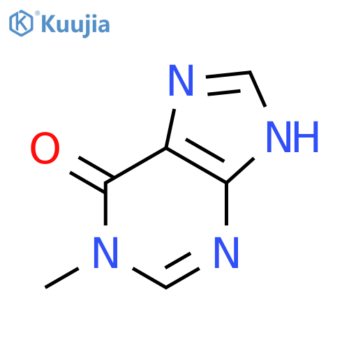 6H-Purin-6-one,1,9-dihydro-1-methyl- structure